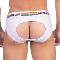 Barcode Berlin Backless PRIDE Blanc